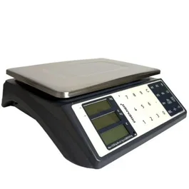 Premier Balanza de Precio/Peso SC-One TR105839B00, Alcance 15Kg/5g o 30Kg/10g, Plato de Acero Inoxidable, Pantalla LCD Dual, Batería Recargable